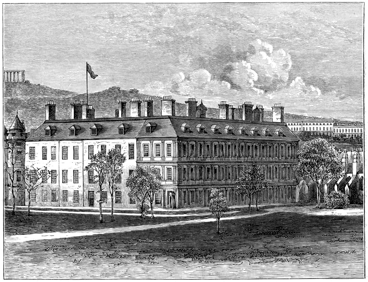 Holyrood Palace vanuit het zuidoosten, Edinburgh, 1900 door Unbekannt