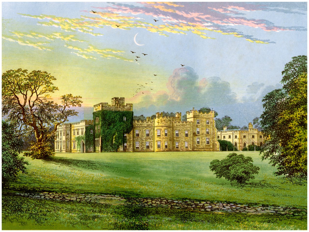 Hornby Castle, Yorkshire, huis van de Hertog van Leeds, ca. 1880 door Unbekannt