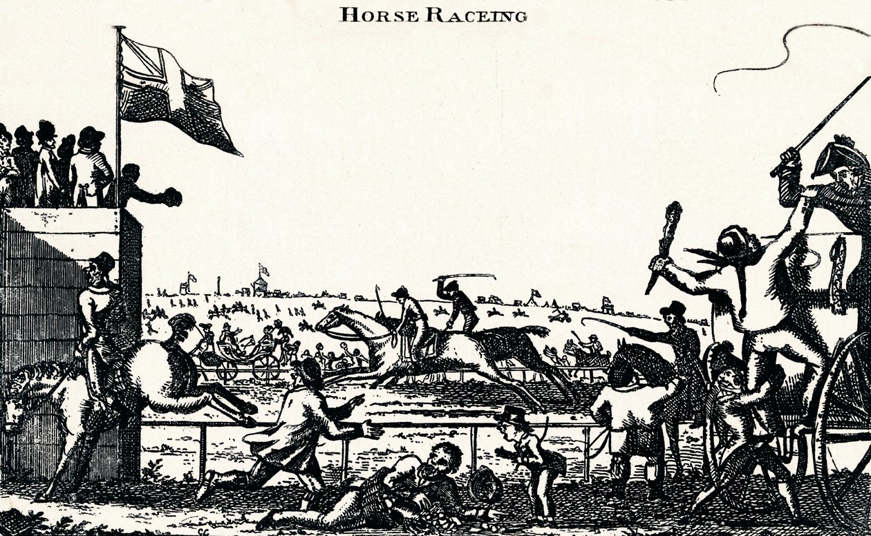 Paardenrennen, c1804, 1903 door Unbekannt