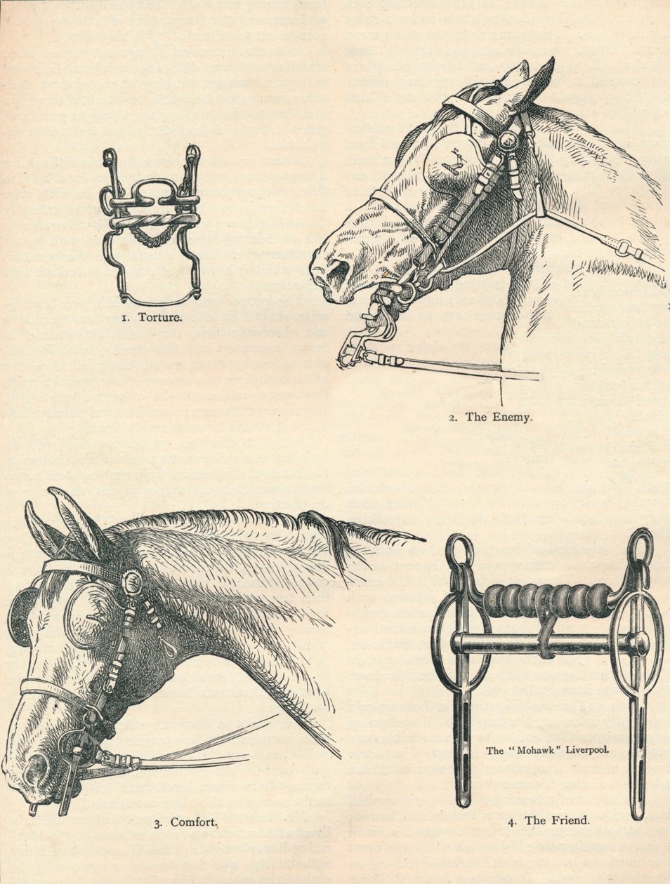 Paardenbitten, goed en slecht, ca. 1909-1910 door Unbekannt