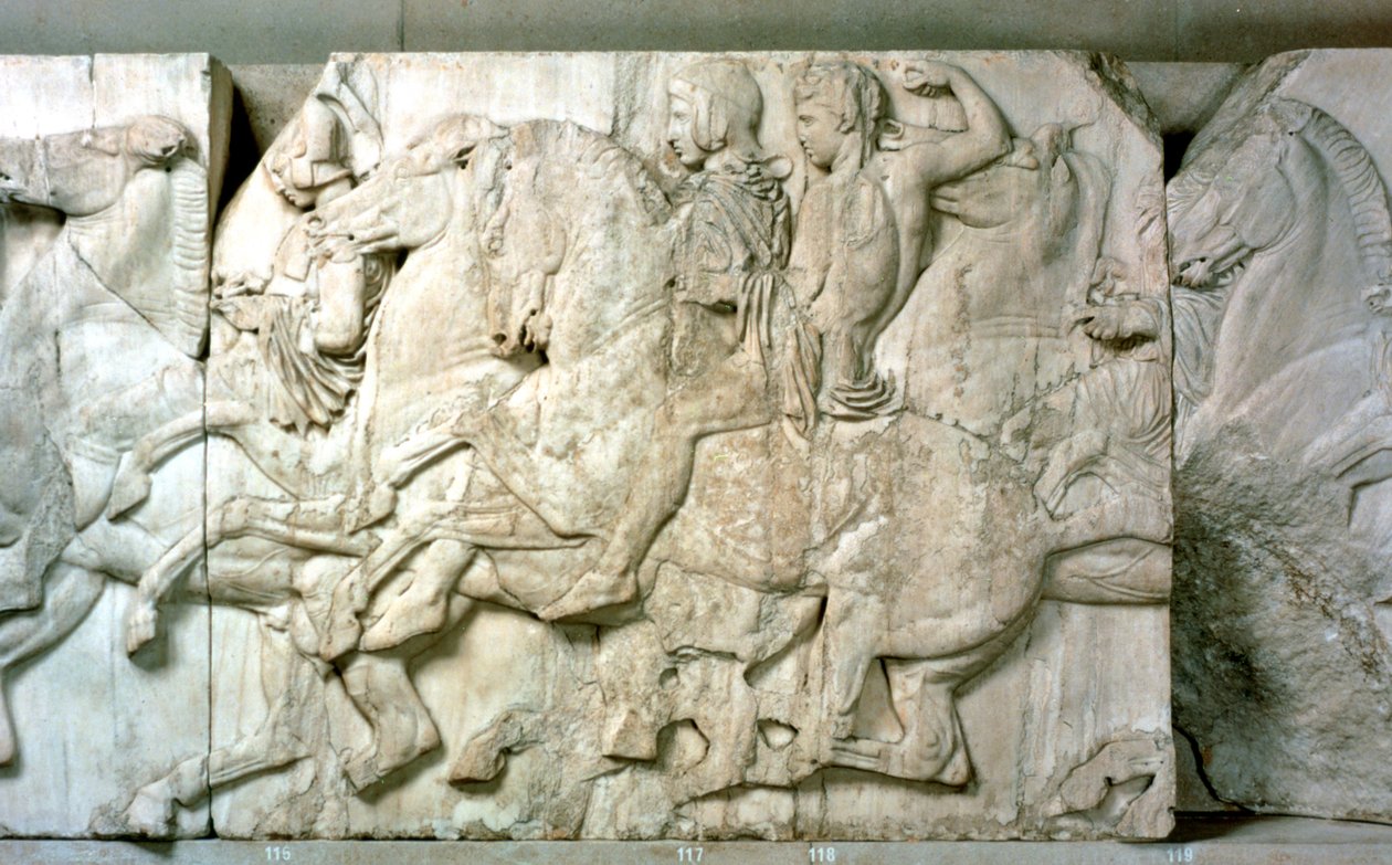 Ruiters van het Parthenon-fries door Unbekannt