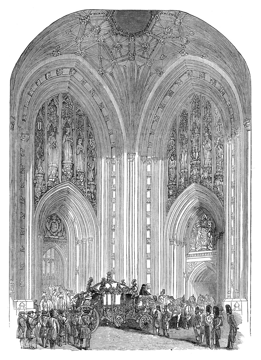 Houses of Parliament, Grote Ingang, Westminster, Londen, eind 19e eeuw door Unbekannt