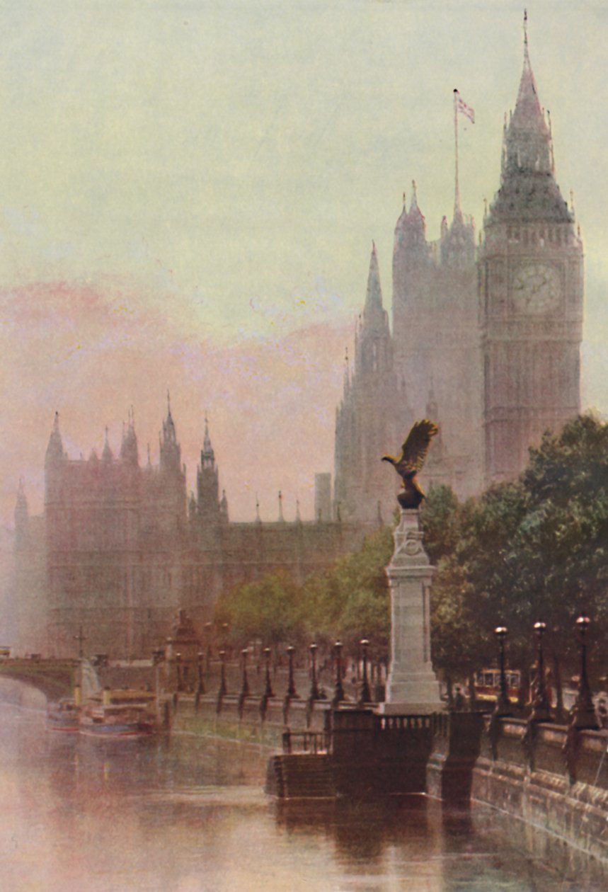 Houses of Parliament, ca. 1935 door Unbekannt