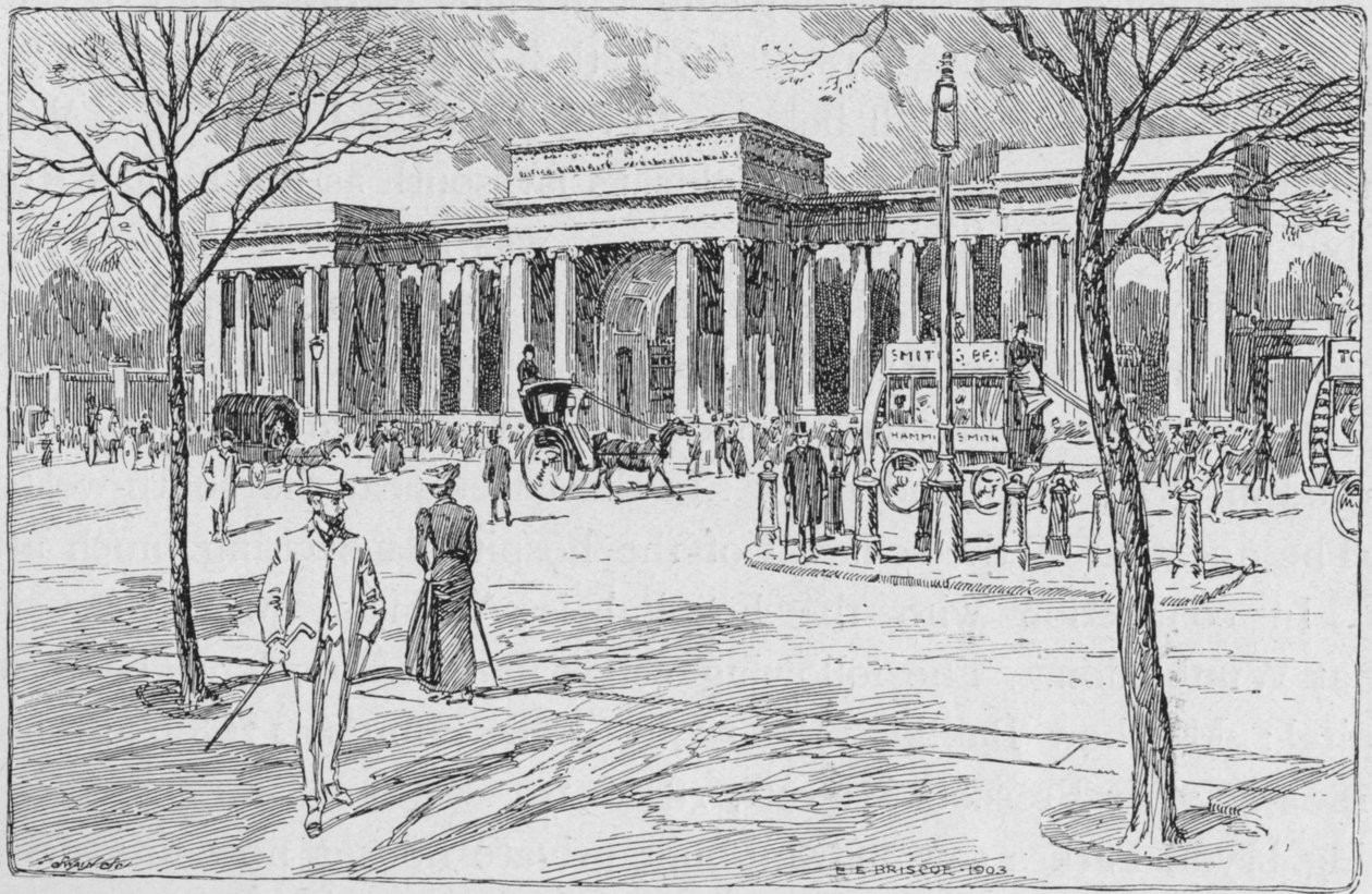 Hyde Park Corner, Londen door Unbekannt