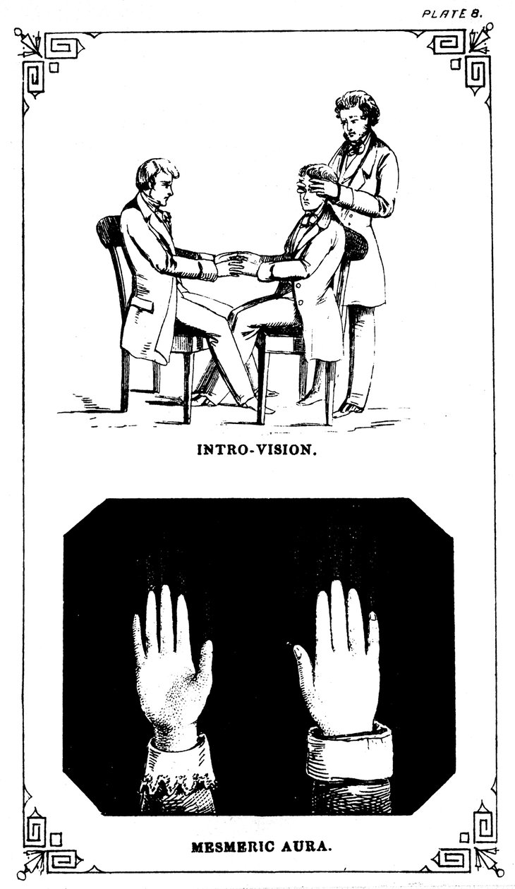 Hypnose: introvisiekracht van het kijken in een lichaam, 1889 door Unbekannt