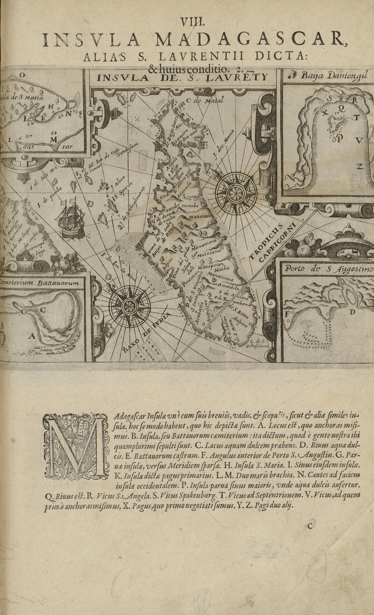 Illustratie uit het boek India Orientalis van onbekende auteur en uitgegeven door Excudebat Matthaeus BeckerusFrancofurti, 1598-1628 (de, 1601) door Unbekannt
