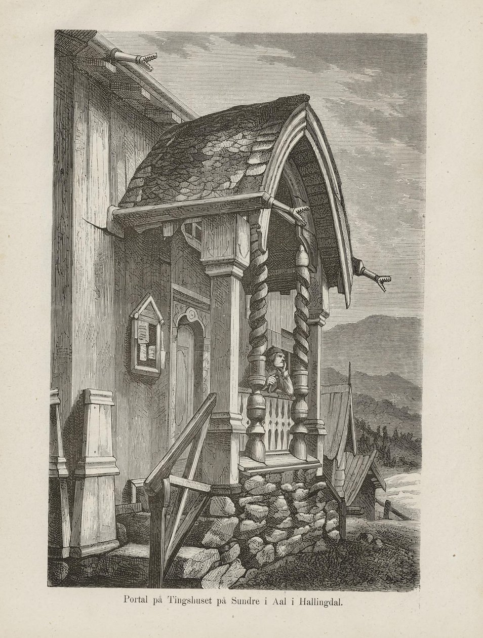 Illustratie uit het boek Nordiska taflor van onbekende auteur en uitgegeven door Albert Bonnier door Unbekannt