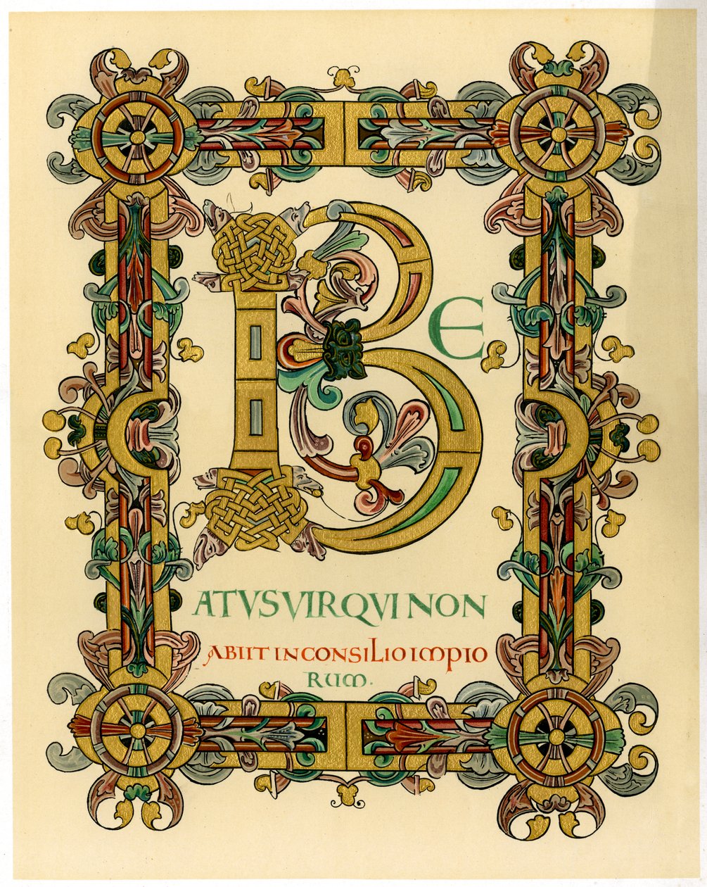Initiaal letter B, 1012-1023 door Unbekannt