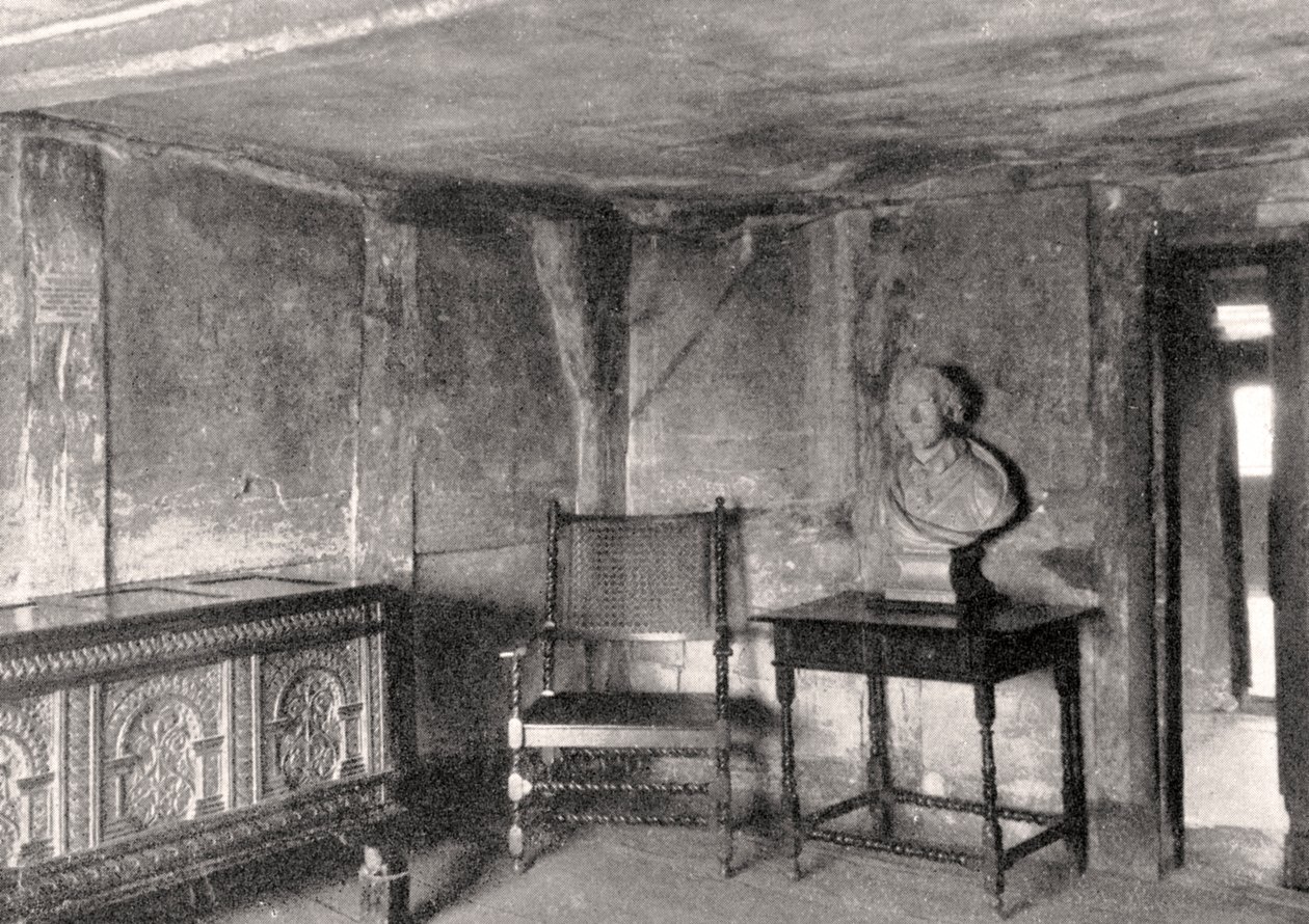 Interieur van Shakespeares huis, Stratford-upon-Avon, Warwickshire, Engeland, 1924-1926 door Unbekannt