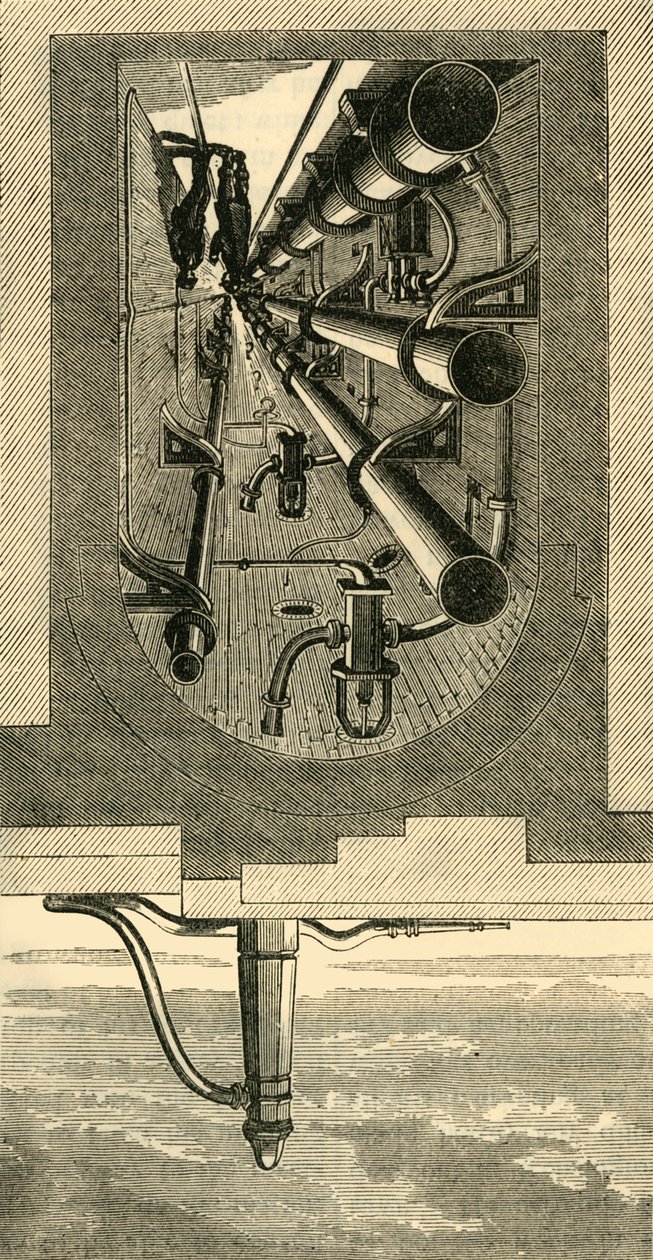 Interieur van Metro, Holborn Viaduct, ca. 1876 door Unbekannt