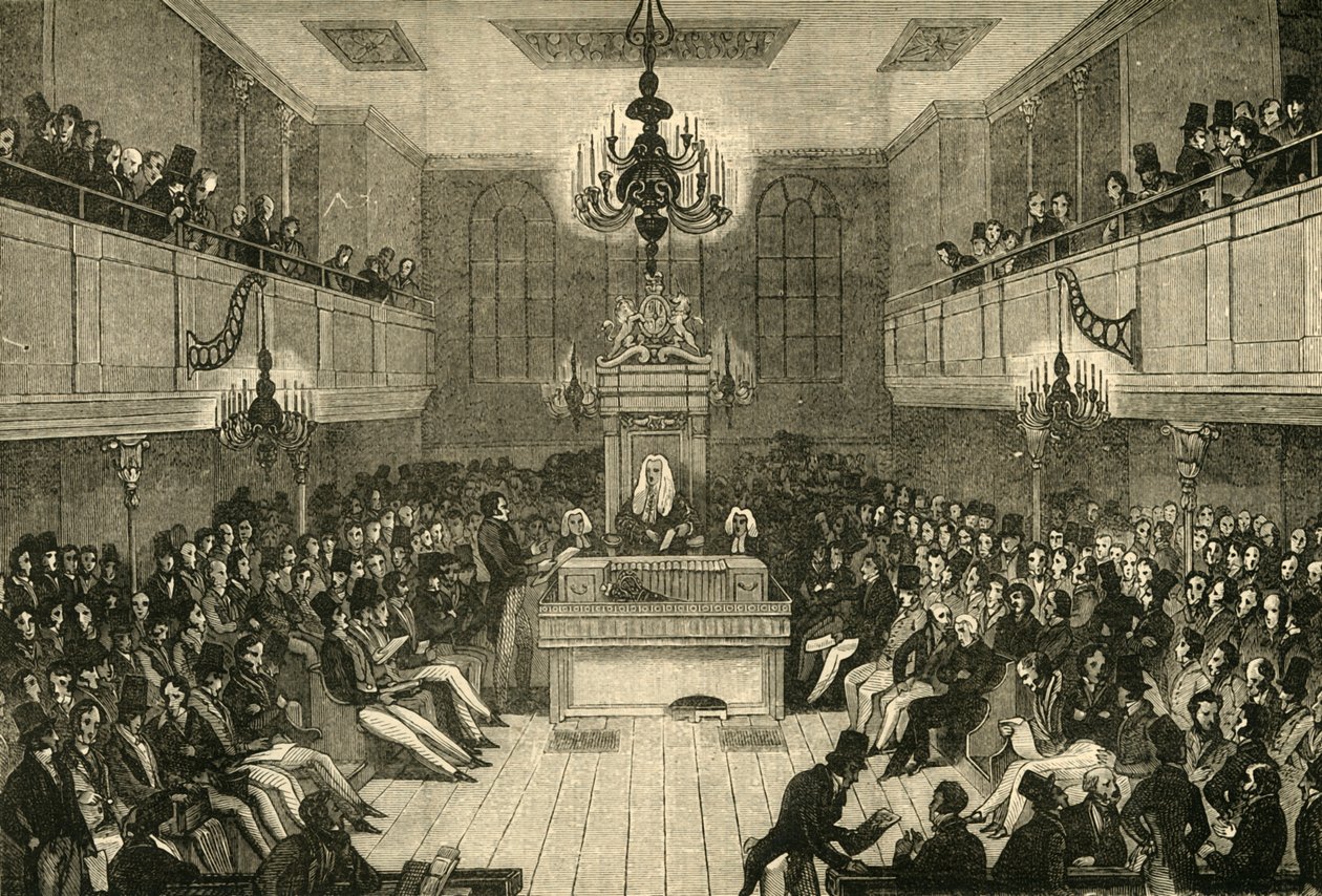 Interieur van het Lagerhuis, 1834, 1881 door Unbekannt