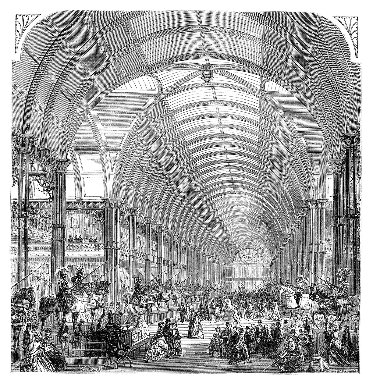 Interieur van de Manchester Tentoonstelling, 1857 eind 19e eeuw door Unbekannt