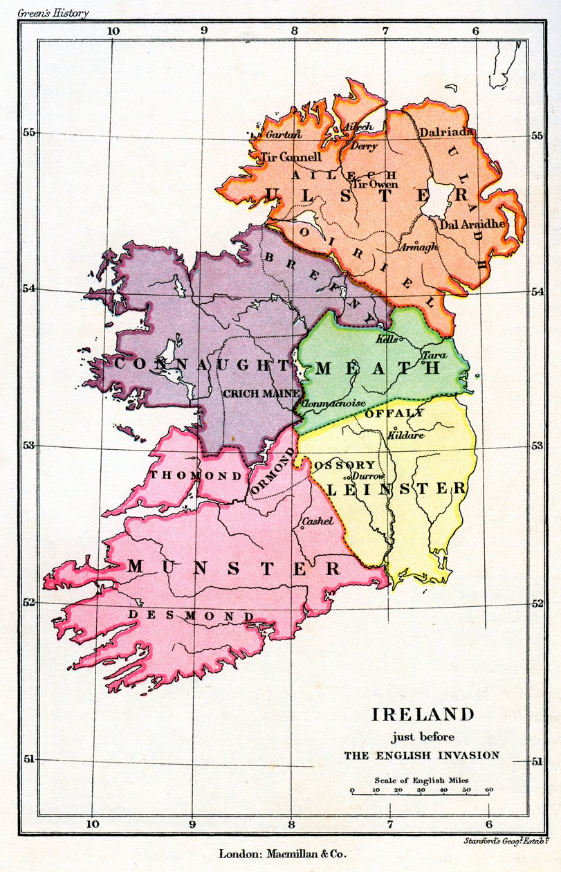 Ierland net voor de Engelse Normandische invasie, 1169 1893 door Unbekannt