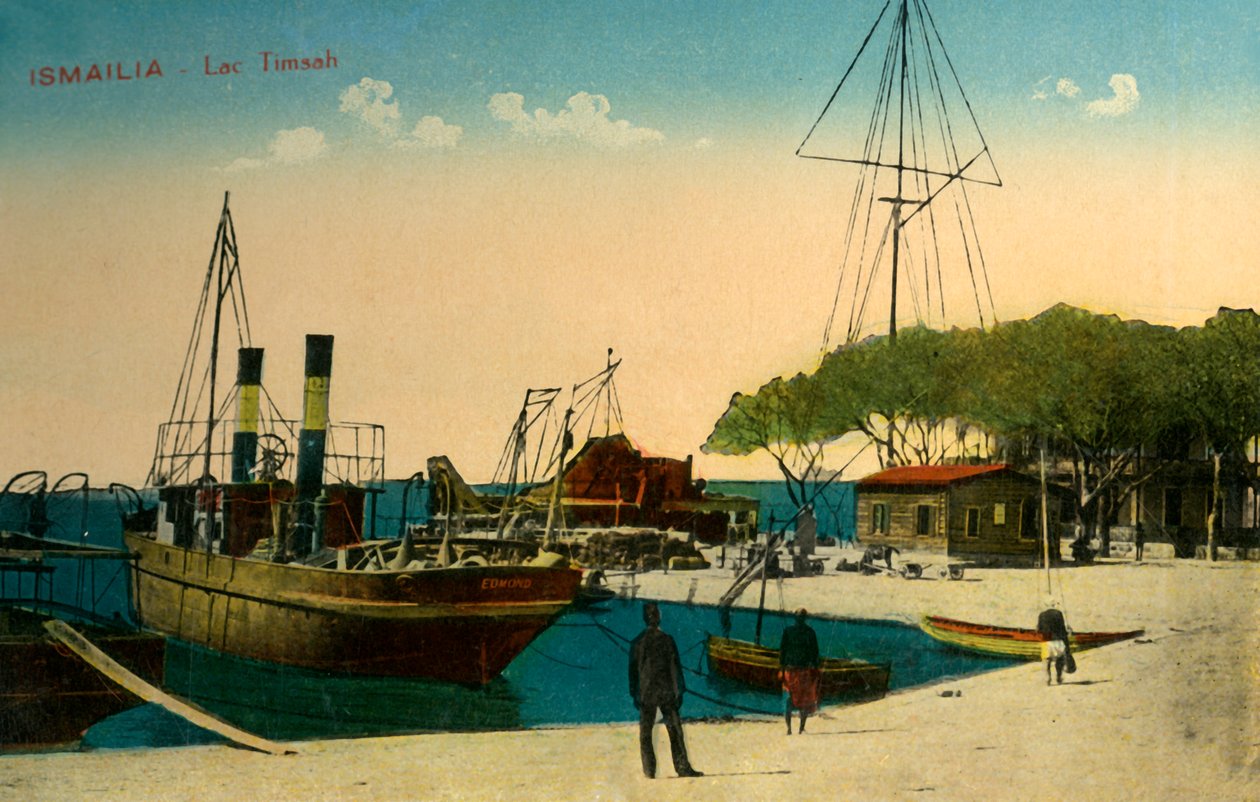 Ismailia - Lac Timsah door Unbekannt