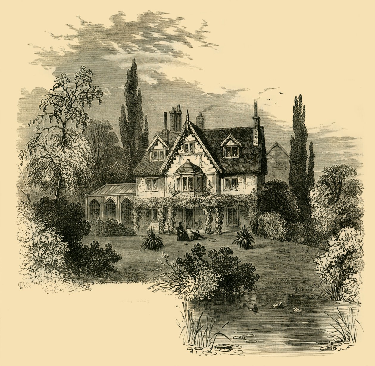 Ivy Cottage, Highgate, 1825, ca. 1876 door Unbekannt