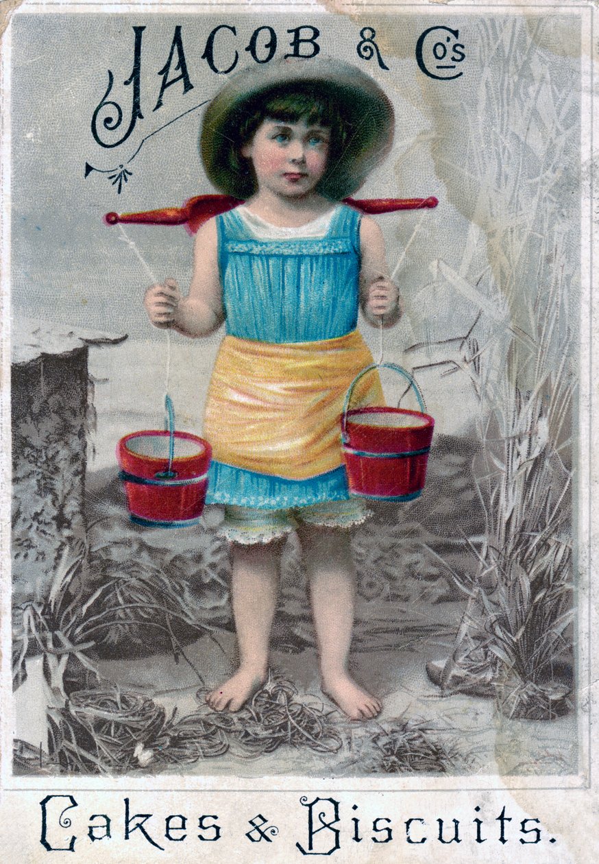Jacob en Cos. Cakes & Biscuits, ca. 1900s-ca. 1920s. Reclame ansichtkaart door Unbekannt