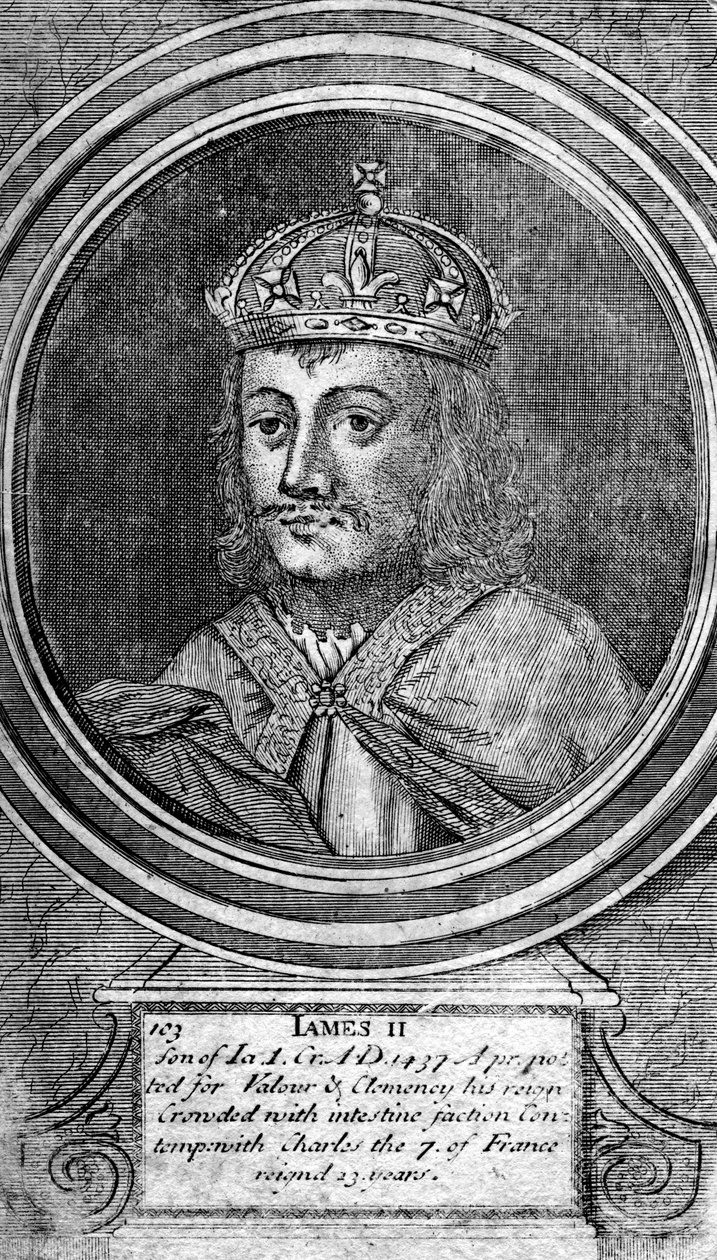 James II van Schotland door Unbekannt