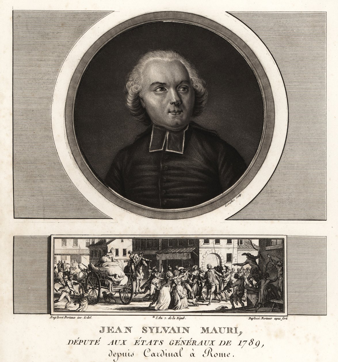 Jean-Sylvain Mauri of Jean-Sifrein Maury (1746-1817), Franse kardinaal, aartsbisschop en bisschop van Montefiascone door Unbekannt