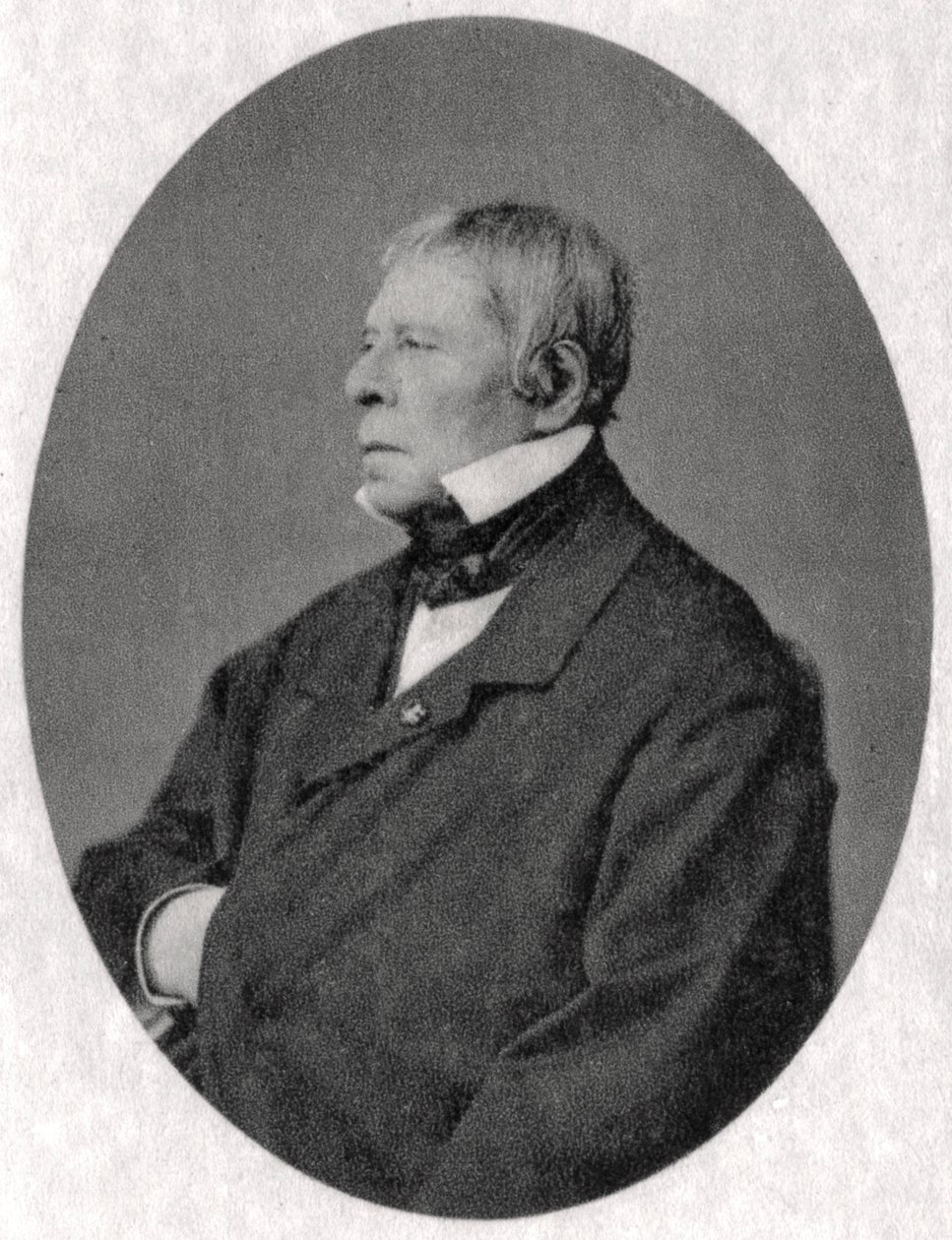 Jean Auguste Dominique Ingres, Franse neoklassieke kunstenaar, 1841 door Unbekannt