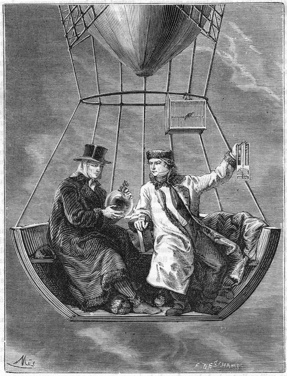 Jean Baptiste Biot en Joseph Louis Gay-Lussac, Franse wetenschappers, 1804-1870 door Unbekannt