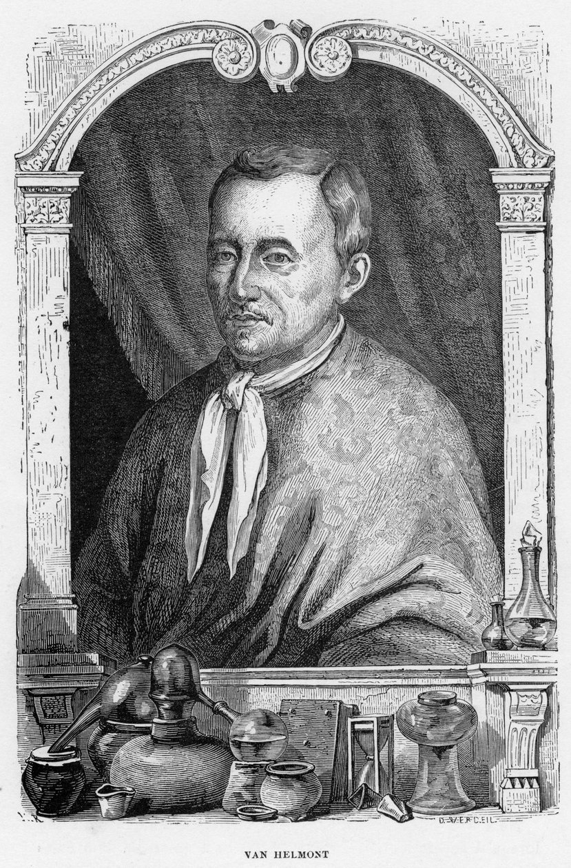 Jean Baptiste von Helmont, Belgische arts en chemicus, 1870 door Unbekannt
