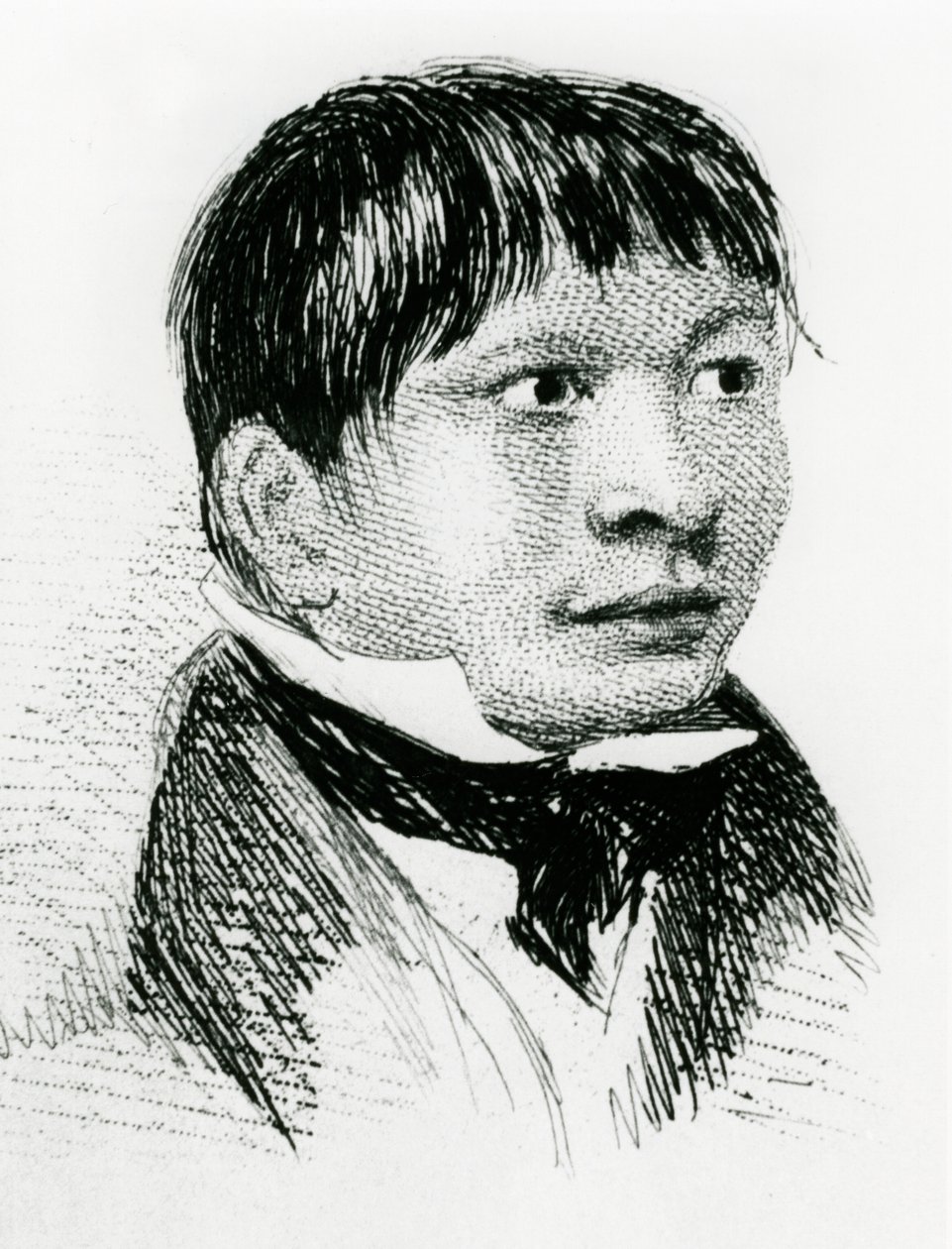 Jemmy Button, de Fuegiaan geadopteerd door de Fitzroy-expeditie, zoals hij verscheen in 1833 1839 door Unbekannt