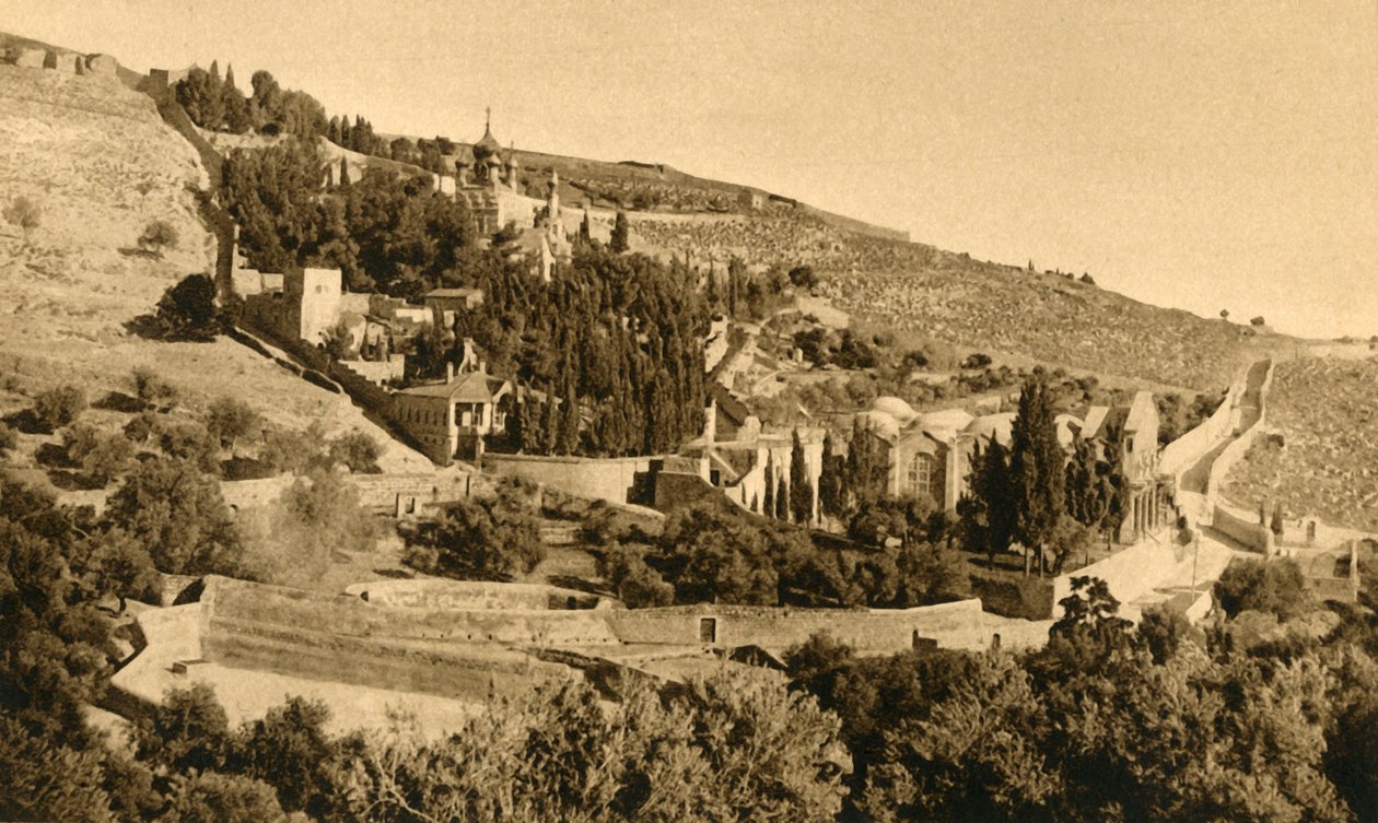 Jeruzalem - Gethsemane, ca. 1918-1939 door Unbekannt