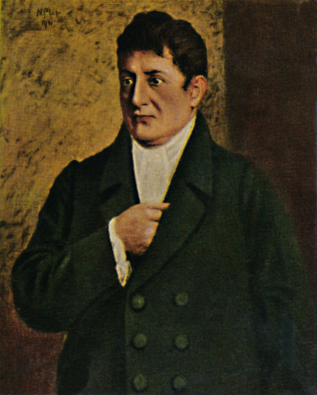 Johann Gottlieb Fichte, 1762-1814 - Schilderij van Professor Plühr, 1934 door Unbekannt