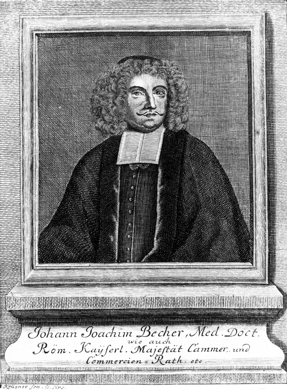 Johann Joachim Becher, Duitse arts en chemicus, ca. 1670s door Unbekannt