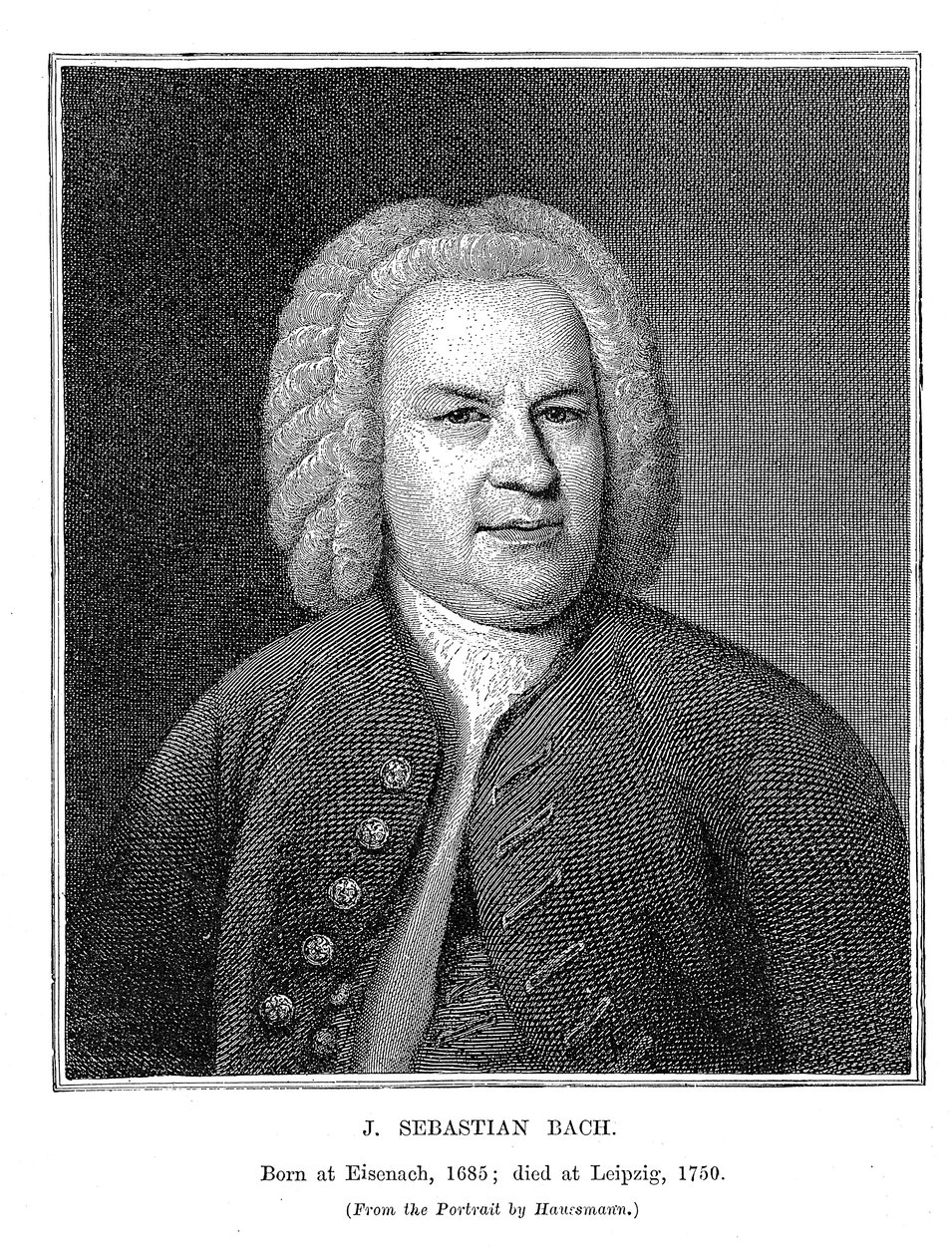 Johann Sebastian Bach 1685-1750, Duitse componist en organist, 1746 door Unbekannt