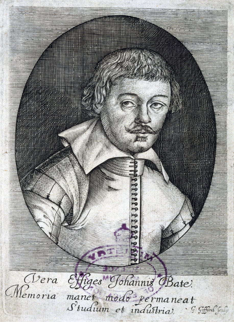 John Bate, Engelse auteur, ca. 1635 door Unbekannt