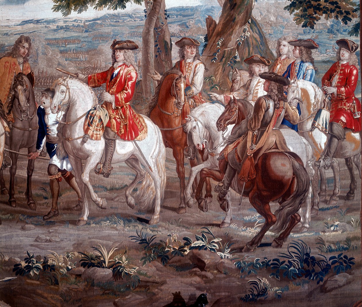 John Churchill, Hertog van Marlborough 1650-1722 Engelse soldaat, bij de Slag om Blenheim, 1704 door Unbekannt
