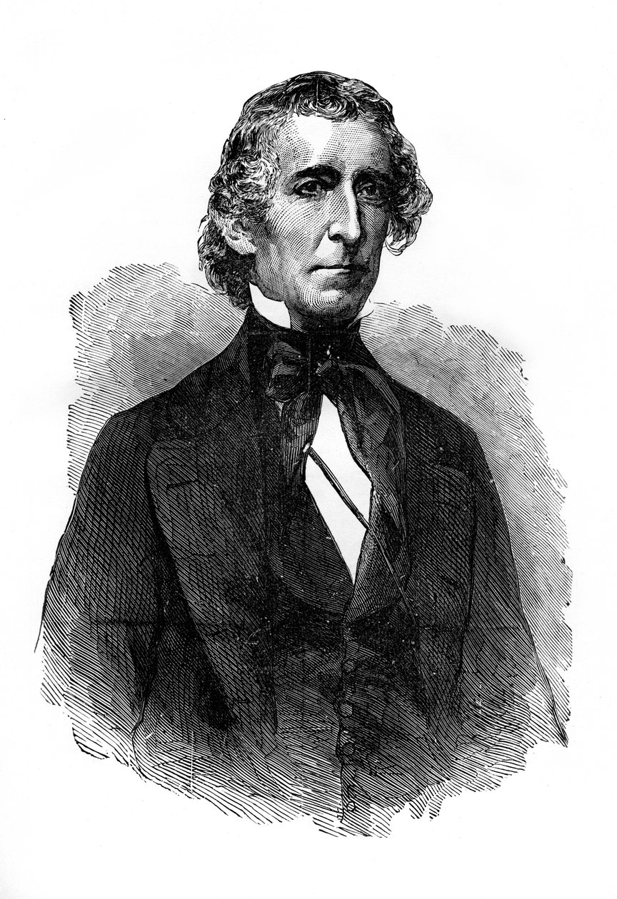 John Tyler, tiende president van de Verenigde Staten, 1872 door Unbekannt