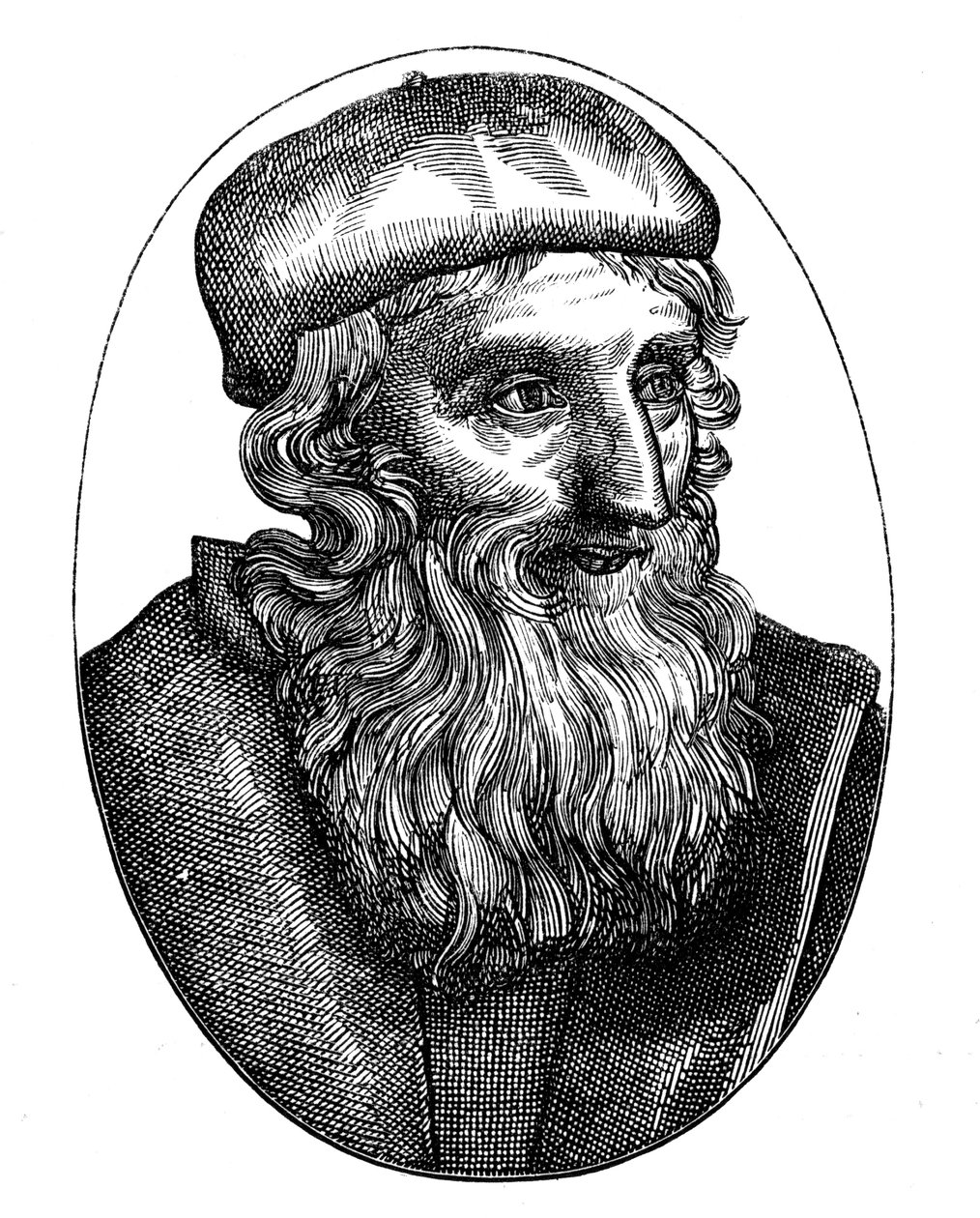 John Wycliffe, 14e-eeuwse Engelse religieuze hervormer door Unbekannt