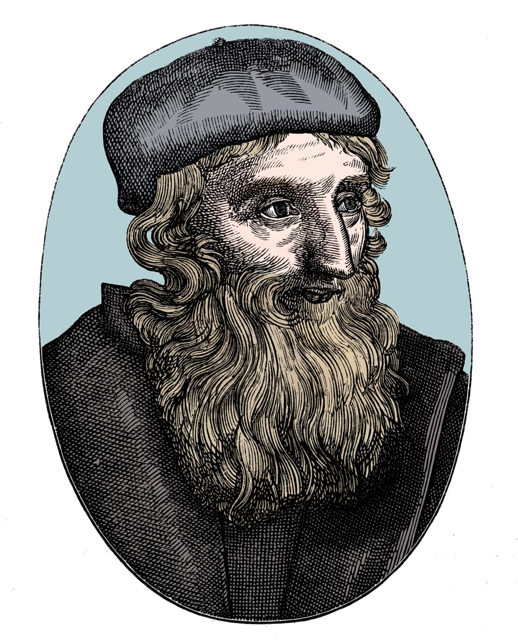 John Wycliffe, 14e-eeuwse Engelse religieuze hervormer, 16e eeuw door Unbekannt