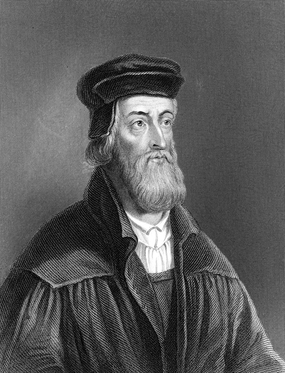 John Wycliffe, 14e-eeuwse Engelse religieuze hervormer, 1882 door Unbekannt