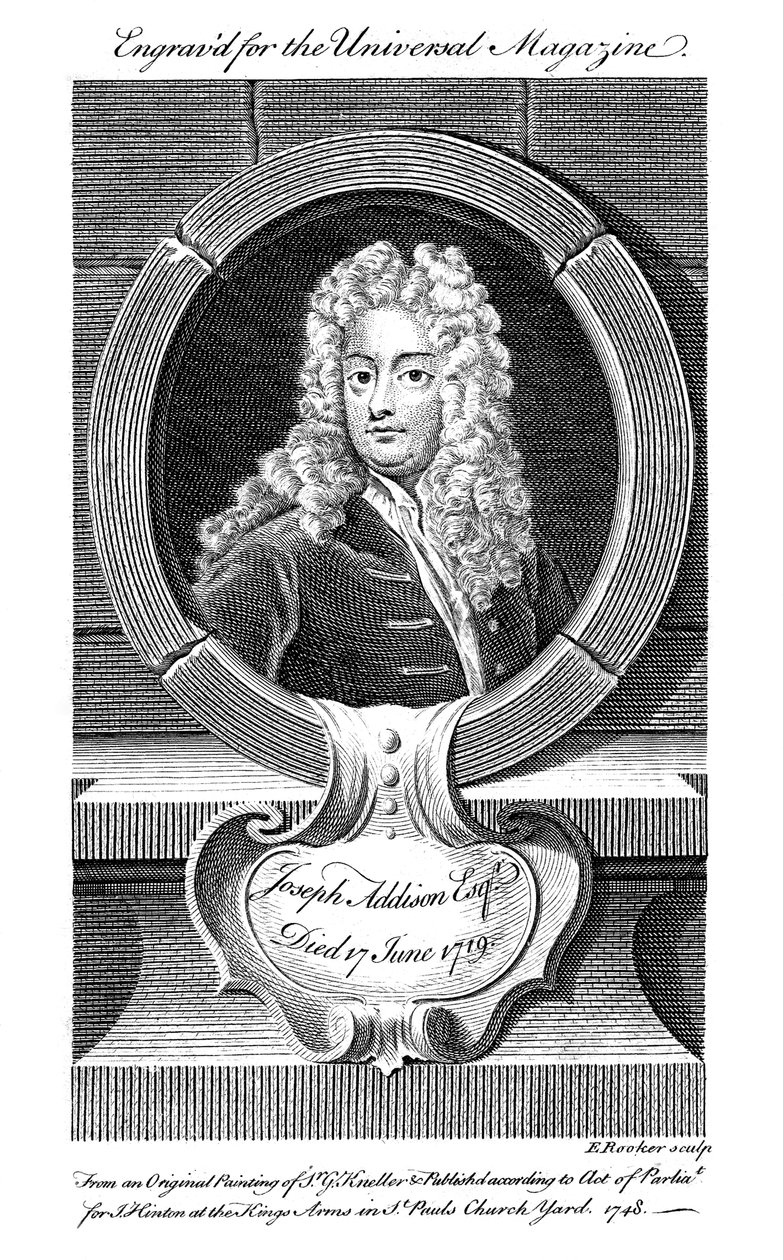Joseph Addison, Engelse politicus en schrijver, 19e eeuw door Unbekannt