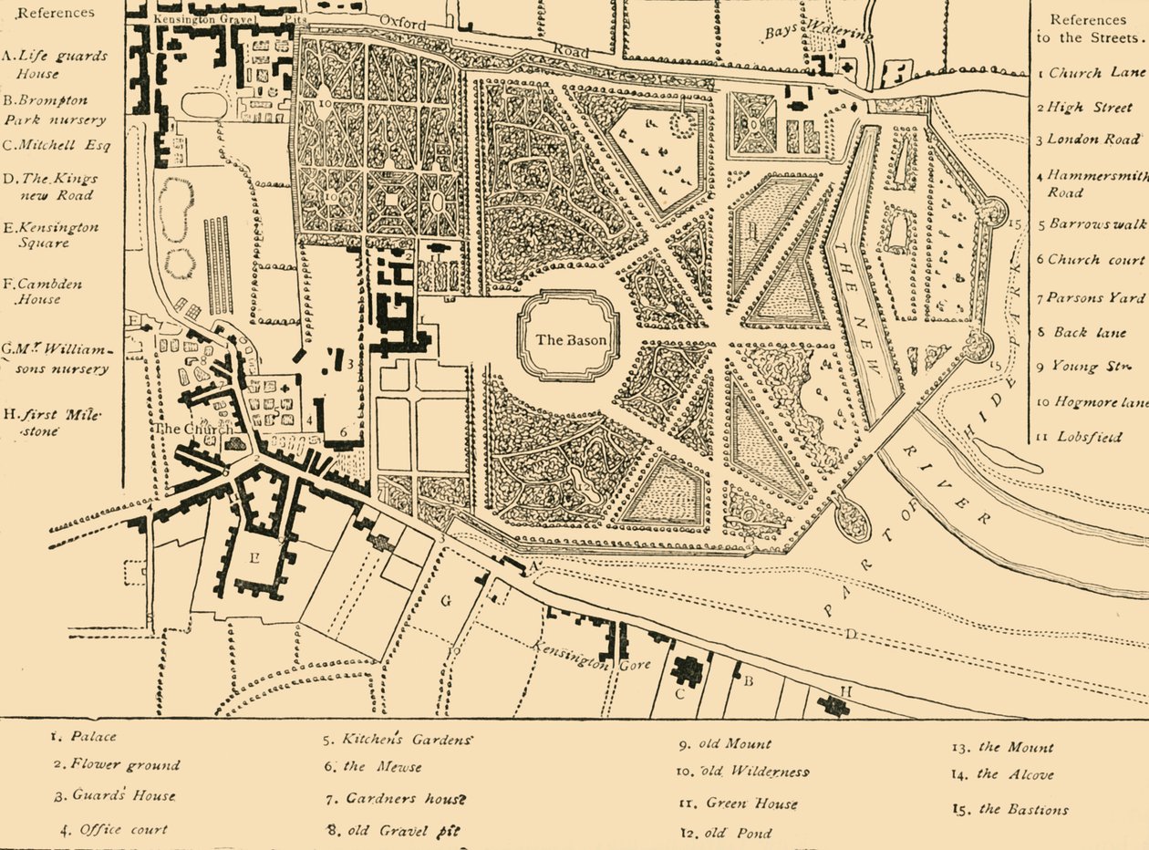 Kensington in 1764, ca. 1876 door Unbekannt
