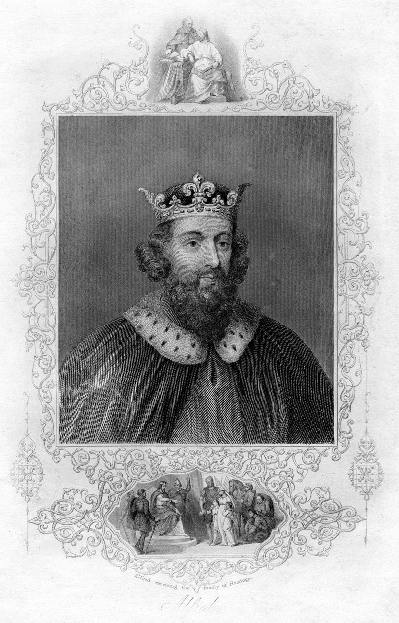 Koning Alfred de Grote door Unbekannt