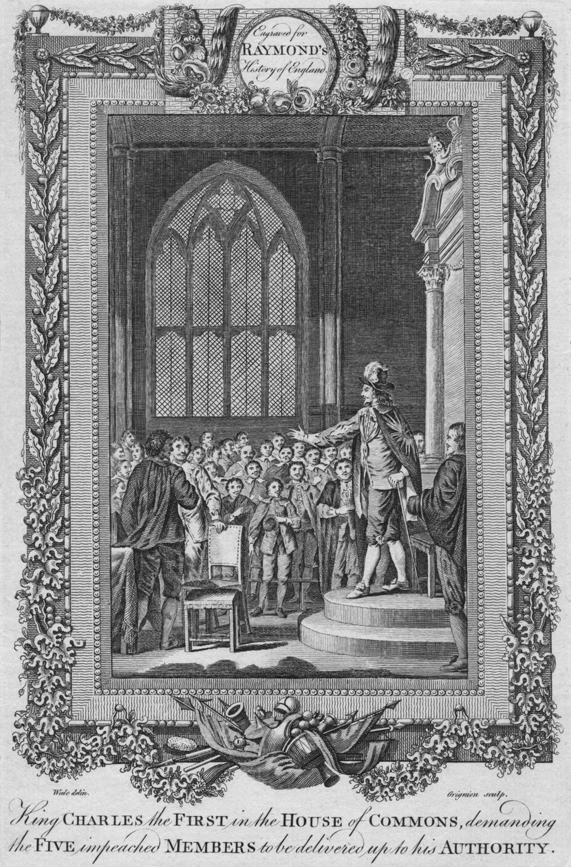 Koning Karel de Eerste in het Lagerhuis door Unbekannt