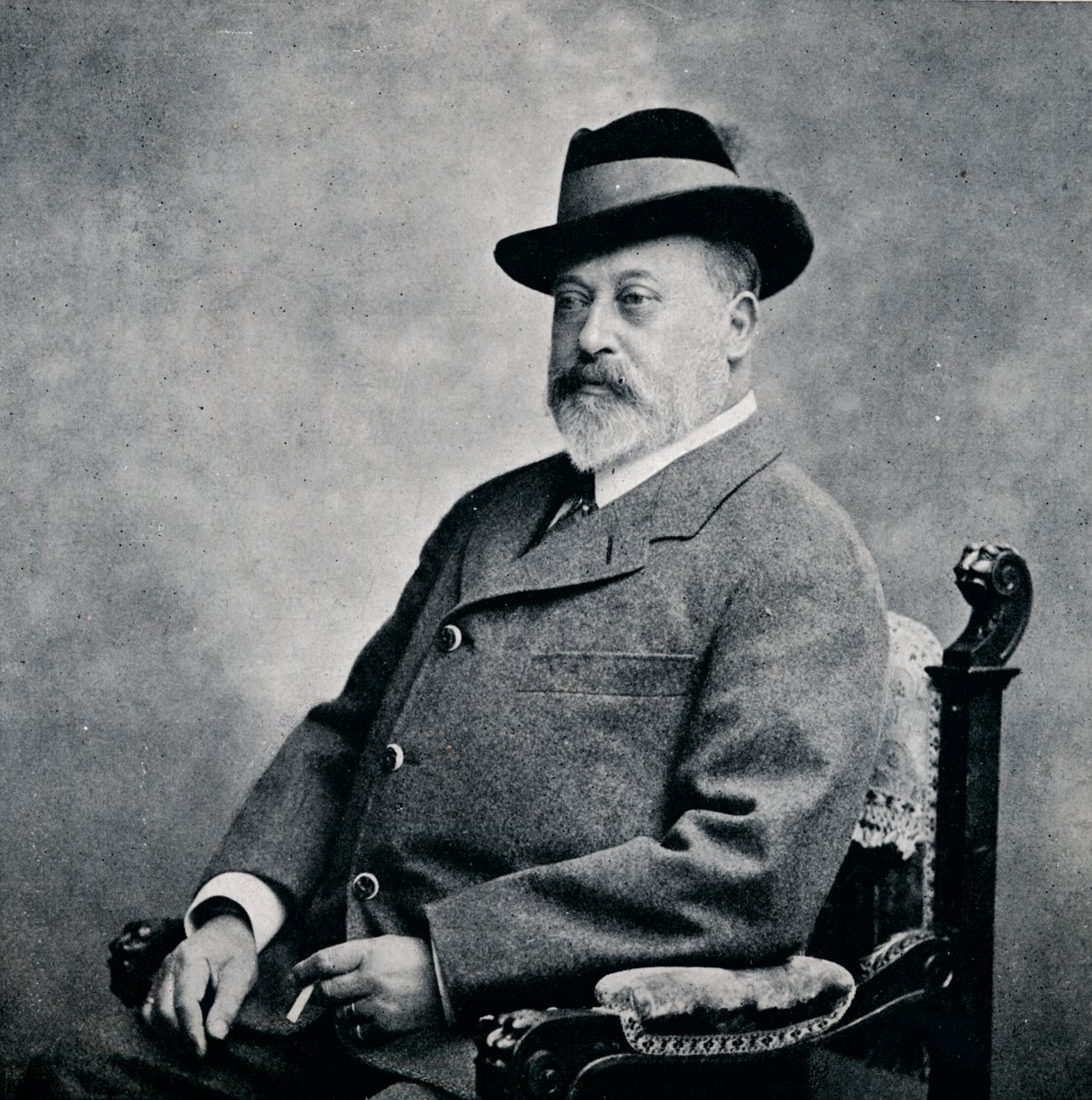 Koning Edward VII met een Tiroler hoed door Unbekannt