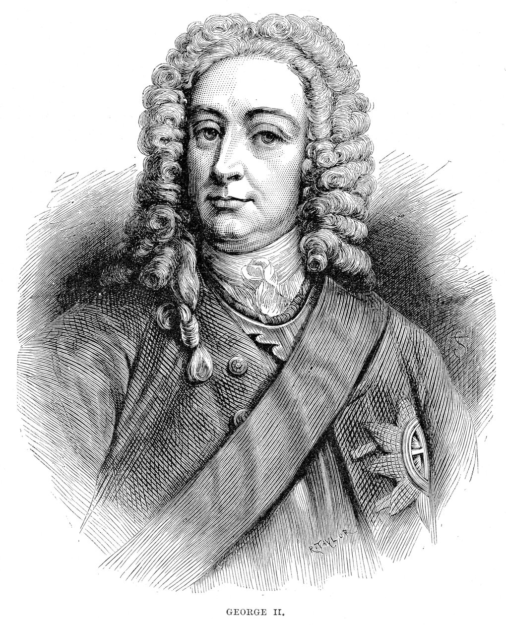 Koning George II 1683-1760 Koning van Groot-Brittannië en Ierland en keurvorst van Hannover vanaf 1727 door Unbekannt