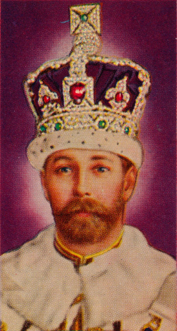 Koning George V bij zijn kroning, 1911 1935 door Unbekannt