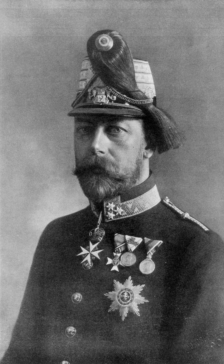 Koning George de Vijfde, in Oostenrijks uniform, 1910 door Unbekannt