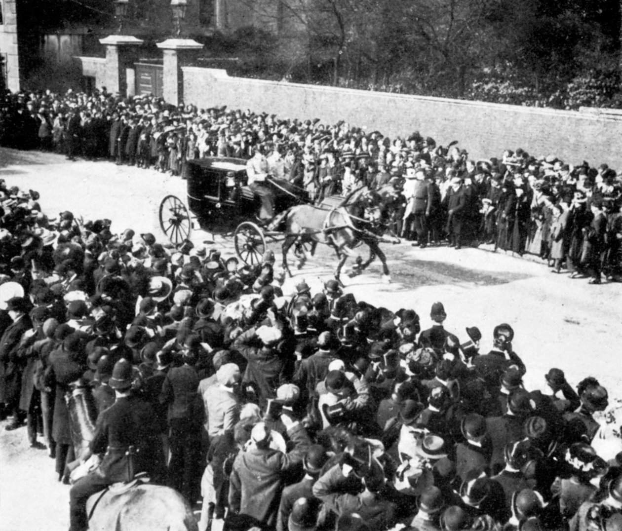 Koning Georges eerste koninklijke daad, 1910 door Unbekannt