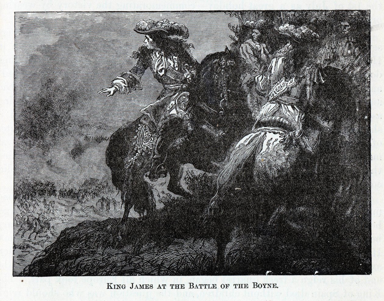 Koning James bij de Slag aan de Boyne, 1882 door Unbekannt