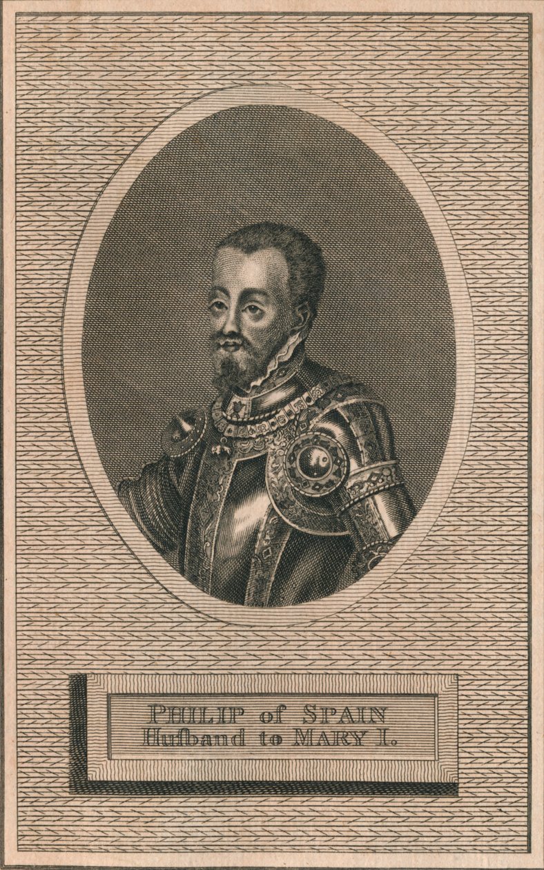 Koning Filips II van Spanje, echtgenoot van koningin Maria I, 1793 door Unbekannt
