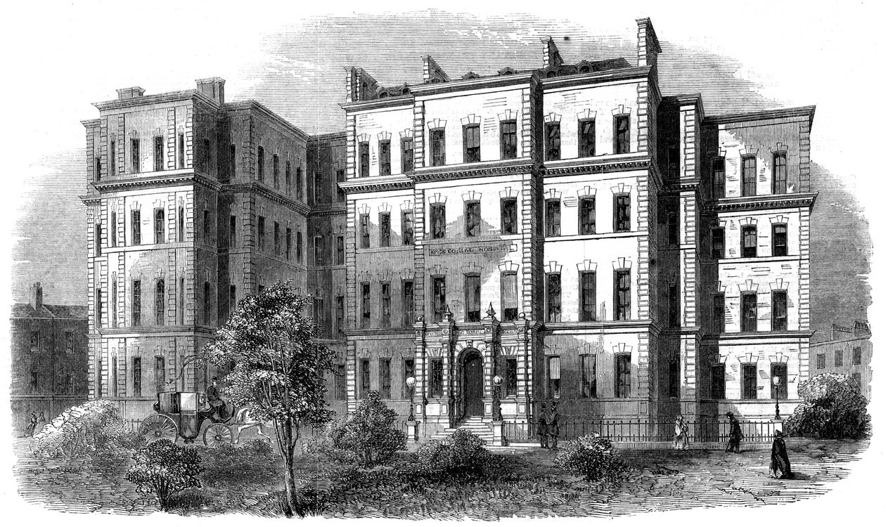 Kings College Hospital, Portugal Street, Lincolns Inn, Londen, ca. 1860s door Unbekannt