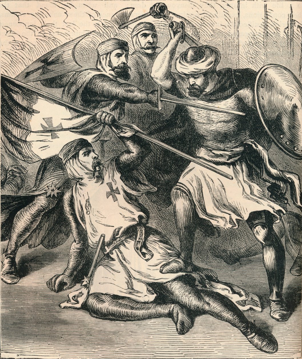 Tempeliers op het slagveld, c. 1910 door Unbekannt