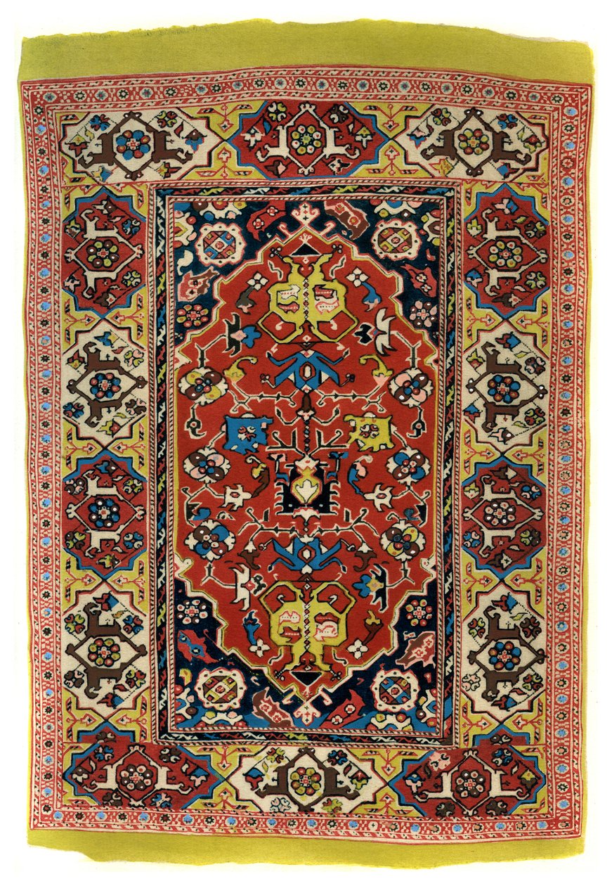 Geknoopte wollen tapijt, ca. 1600 door Unbekannt